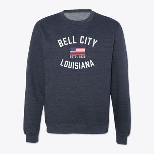 Bell City Louisiana Patriot Crewneck Sweatshirt