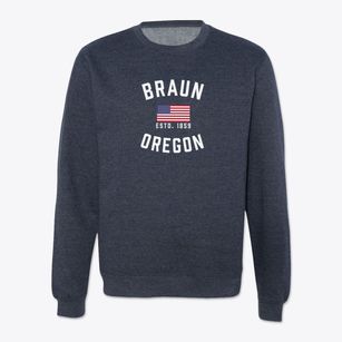 Braun Oregon Patriot Crewneck Sweatshirt