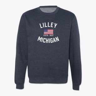Lilley Michigan Patriot Crewneck Sweatshirt