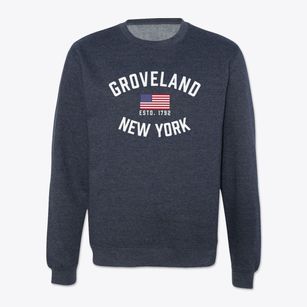 Groveland New York Patriot Crewneck Sweatshirt