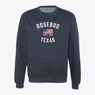 Rosebud Texas Patriot Crewneck Sweatshirt