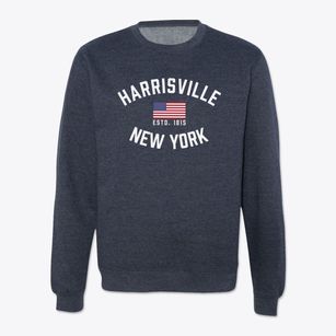 Harrisville New York Patriot Crewneck Sweatshirt