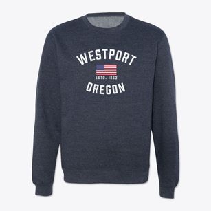 Westport Oregon Patriot Crewneck Sweatshirt