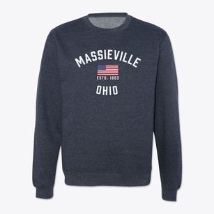 Massieville Ohio Patriot Crewneck Sweatshirt
