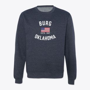 Burg Oklahoma Patriot Crewneck Sweatshirt