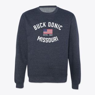 Buck Donic Missouri Patriot Crewneck Sweatshirt
