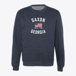 Saxon Georgia Patriot Crewneck Sweatshirt