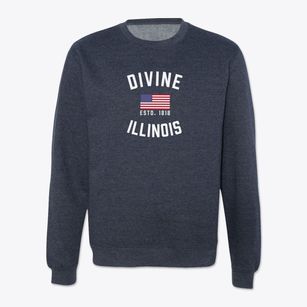 Divine Illinois Patriot Crewneck Sweatshirt