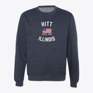 Hitt Illinois Patriot Crewneck Sweatshirt