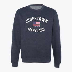 Jonestown Maryland Patriot Crewneck Sweatshirt