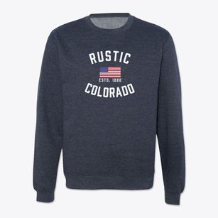 Rustic Colorado Patriot Crewneck Sweatshirt