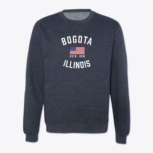 Bogota Illinois Patriot Crewneck Sweatshirt