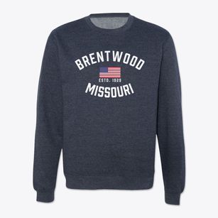 Brentwood Missouri Patriot Crewneck Sweatshirt