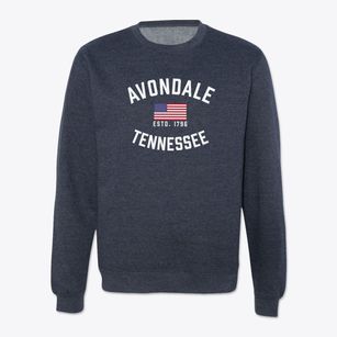 Avondale Tennessee Patriot Crewneck Sweatshirt