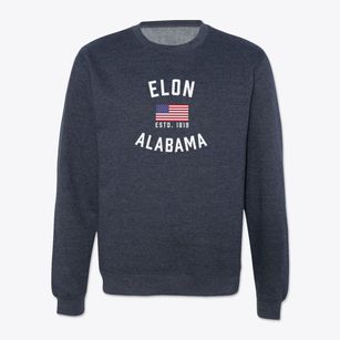Elon Alabama Patriot Crewneck Sweatshirt
