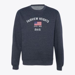 Fairview Heights Ohio Patriot Crewneck Sweatshirt