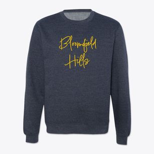 Bloomfield Hills Michigan Freestyle Crewneck Sweatshirt
