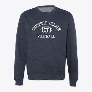 Cheshire Village Connecticut Football Crewneck Sweatshirt