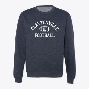 Claytonville Illinois Football Crewneck Sweatshirt