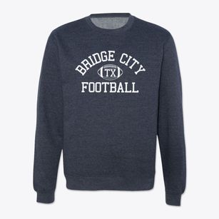 Bridge City Texas Football Crewneck Sweatshirt