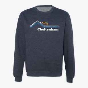 Cheltenham Pennsylvania Mountain View Crewneck Sweatshirt