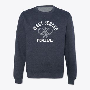 West Sebago Maine Pickleball Crewneck Sweatshirt