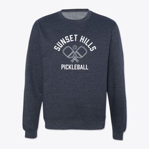Sunset Hills Missouri Pickleball Crewneck Sweatshirt