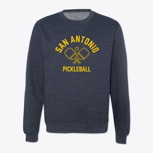 San Antonio Texas Pickleball Crewneck Sweatshirt