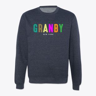 Granby New York Color Pop Crewneck Sweatshirt