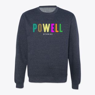 Powell Wyoming Color Pop Crewneck Sweatshirt