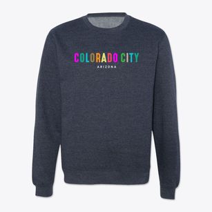Colorado City Arizona Color Pop Crewneck Sweatshirt