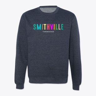 Smithville Tennessee Color Pop Crewneck Sweatshirt