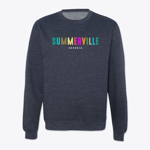 Summerville Georgia Color Pop Crewneck Sweatshirt