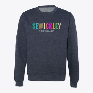 Sewickley Pennsylvania Color Pop Crewneck Sweatshirt