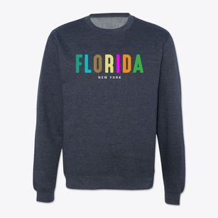 Florida New York Color Pop Crewneck Sweatshirt