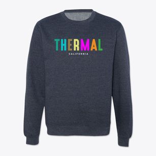 Thermal California Color Pop Crewneck Sweatshirt