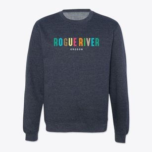 Rogue River Oregon Color Pop Crewneck Sweatshirt