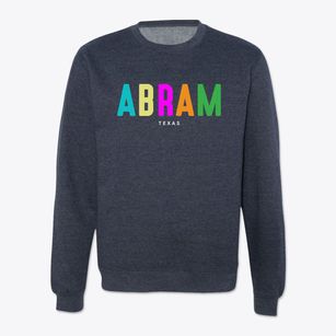 Abram Texas Color Pop Crewneck Sweatshirt