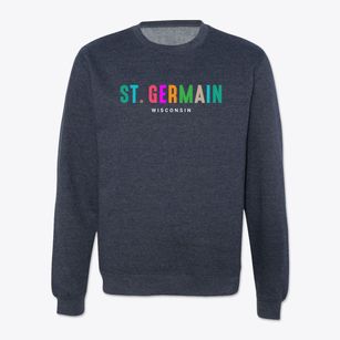 St. Germain Wisconsin Color Pop Crewneck Sweatshirt