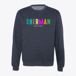 Sherman New York Color Pop Crewneck Sweatshirt