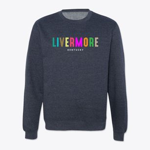 Livermore Kentucky Color Pop Crewneck Sweatshirt