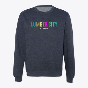 Lumber City Georgia Color Pop Crewneck Sweatshirt