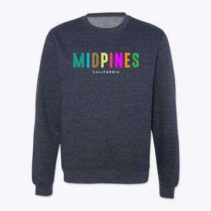 Midpines California Color Pop Crewneck Sweatshirt