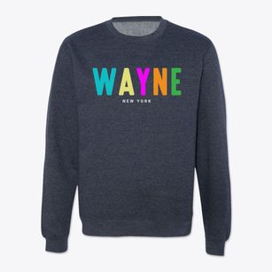 Wayne New York Color Pop Crewneck Sweatshirt