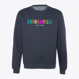 Durhamville New York Color Pop Crewneck Sweatshirt