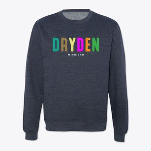 Dryden Michigan Color Pop Crewneck Sweatshirt