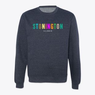 Stonington Illinois Color Pop Crewneck Sweatshirt