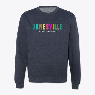 Jonesville South Carolina Color Pop Crewneck Sweatshirt