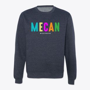 Mecan Wisconsin Color Pop Crewneck Sweatshirt