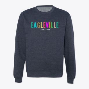 Eagleville Tennessee Color Pop Crewneck Sweatshirt